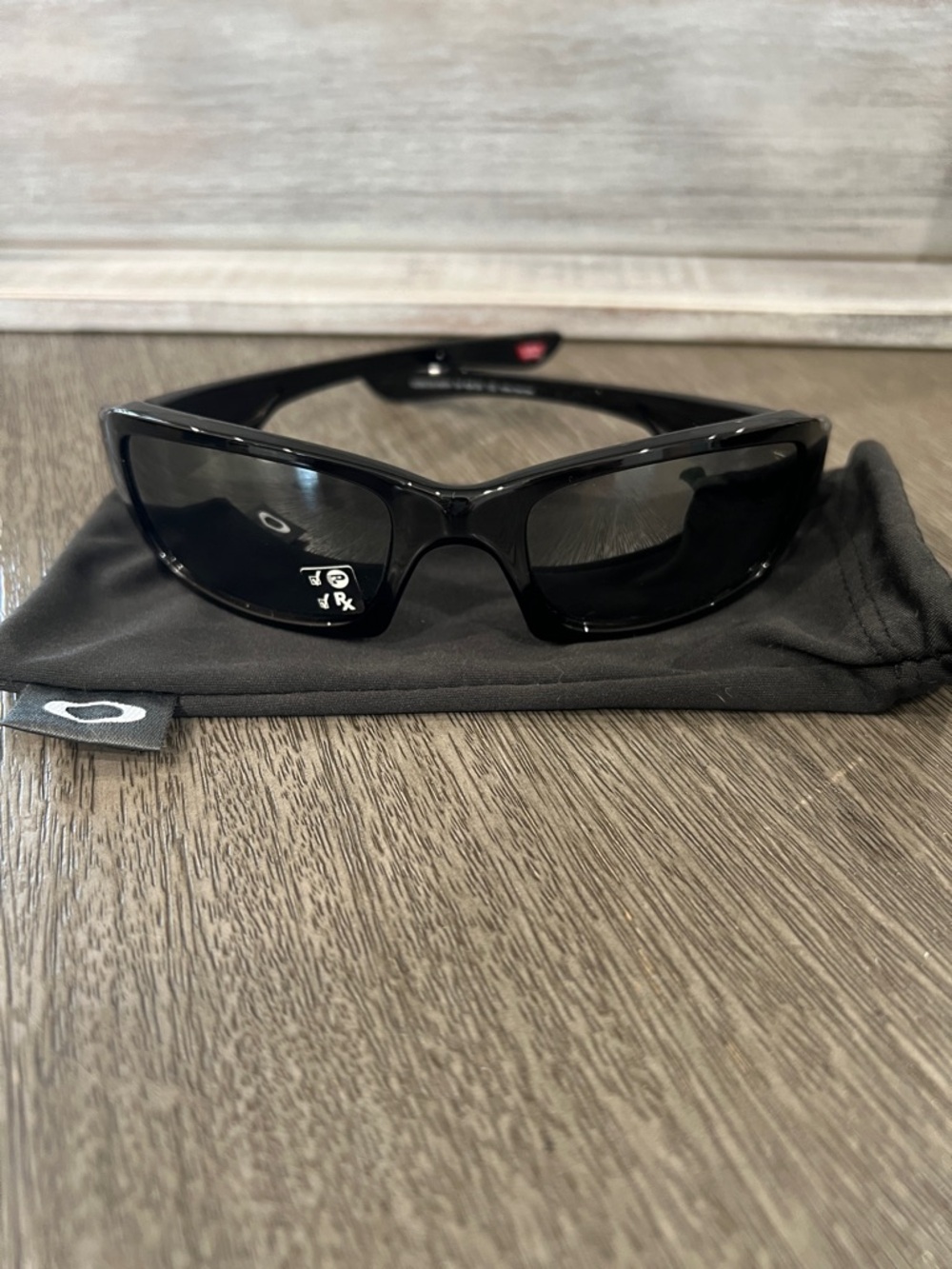 Oakley Women's Gloss Black Wrap Sunglasses